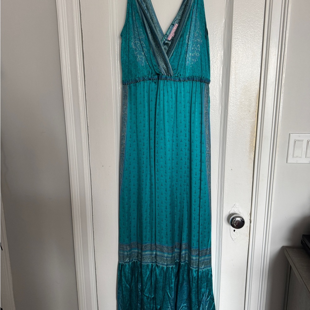 Calypso St. Barth Turquoise Maxi Dress
